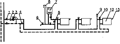 住宅可选热源分户计量采暖系统(公开号：CN203823869U)