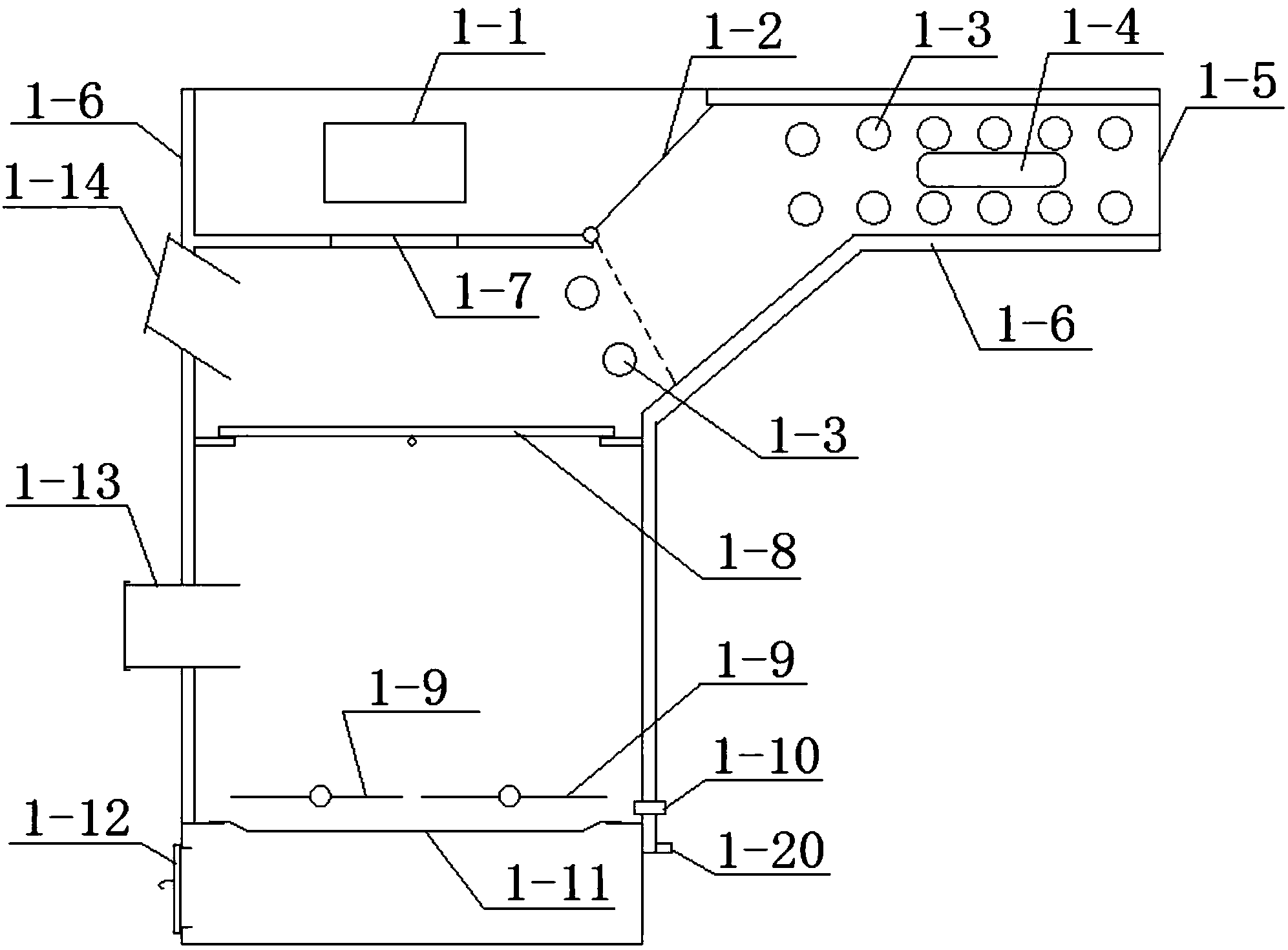 柴炭两用横排炉换热供暖系统(公开号：CN104251498A)