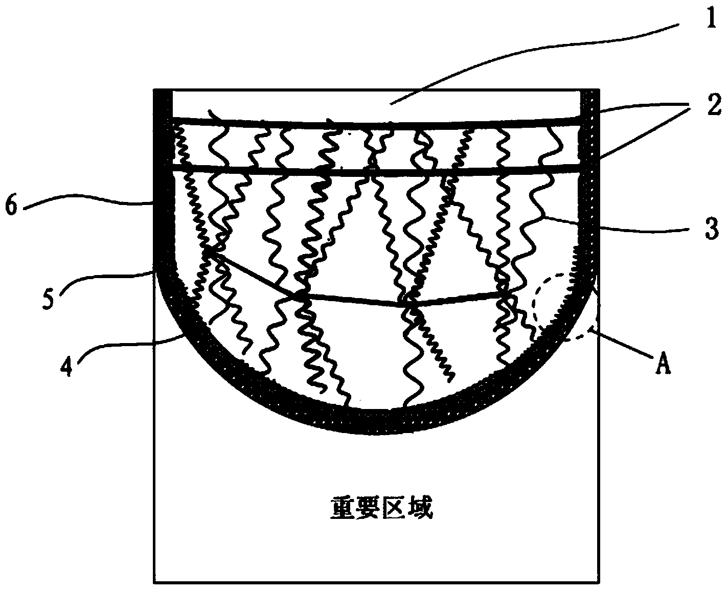 一种变向耗能式防钻地弹装置(公开号：CN203981019U)