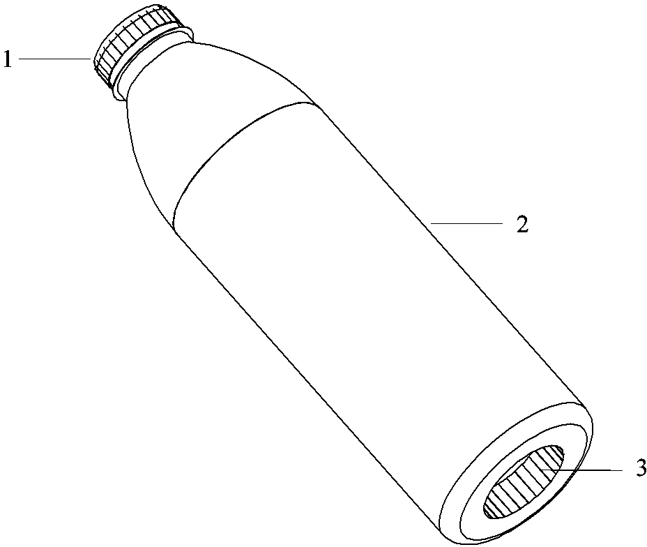 一种方便拧开的矿泉水瓶(公开号：CN204587555U)