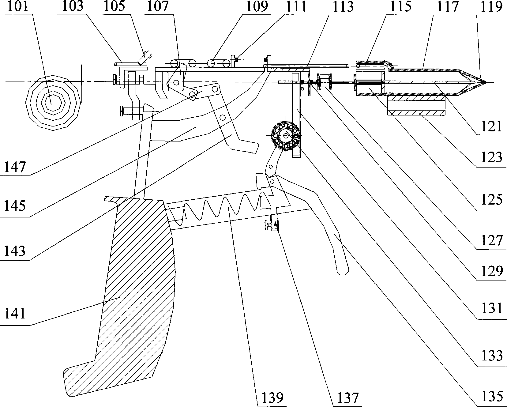 一种便携式锡焊枪(公开号：CN203471107U)