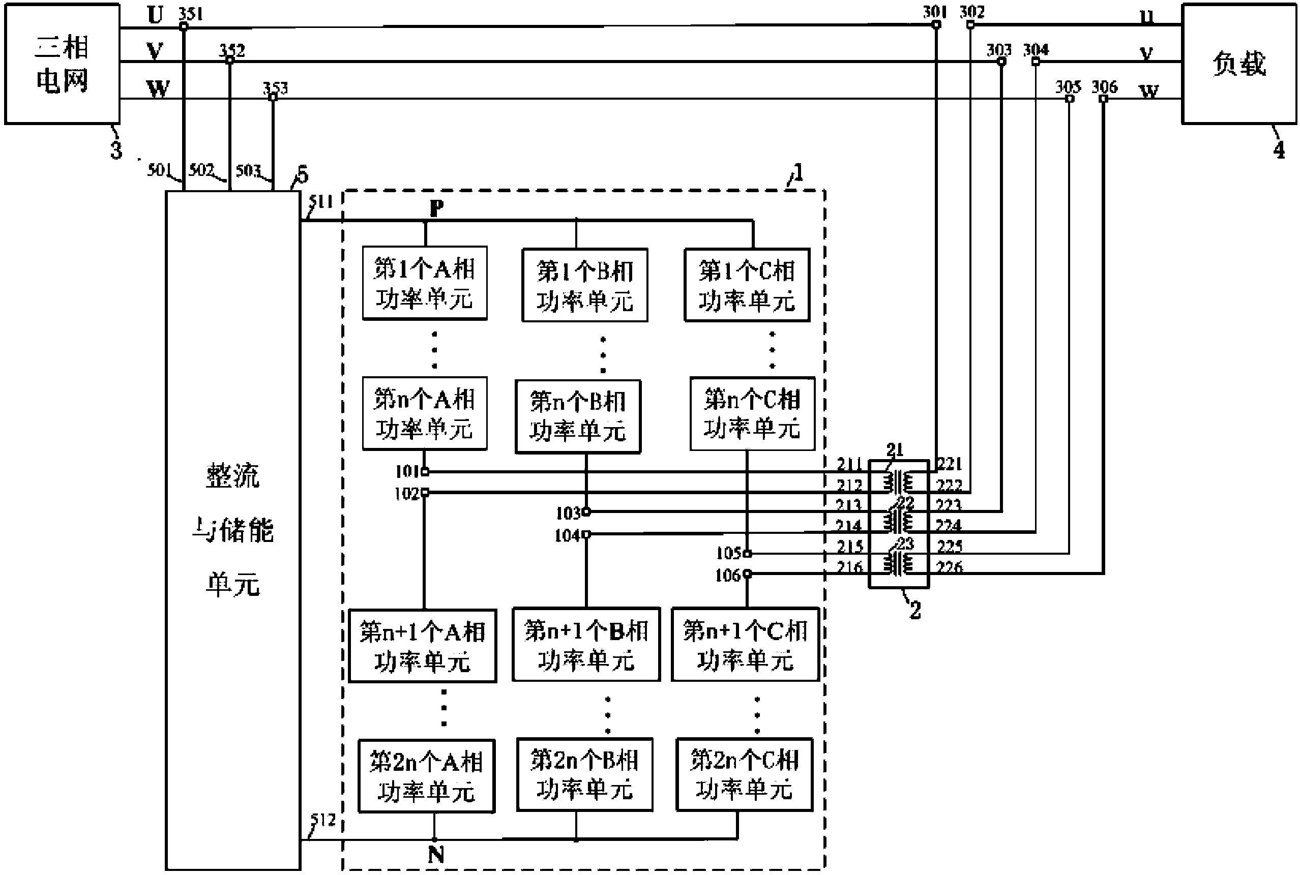 一种基于级联结构的模块化动态电压调节系统