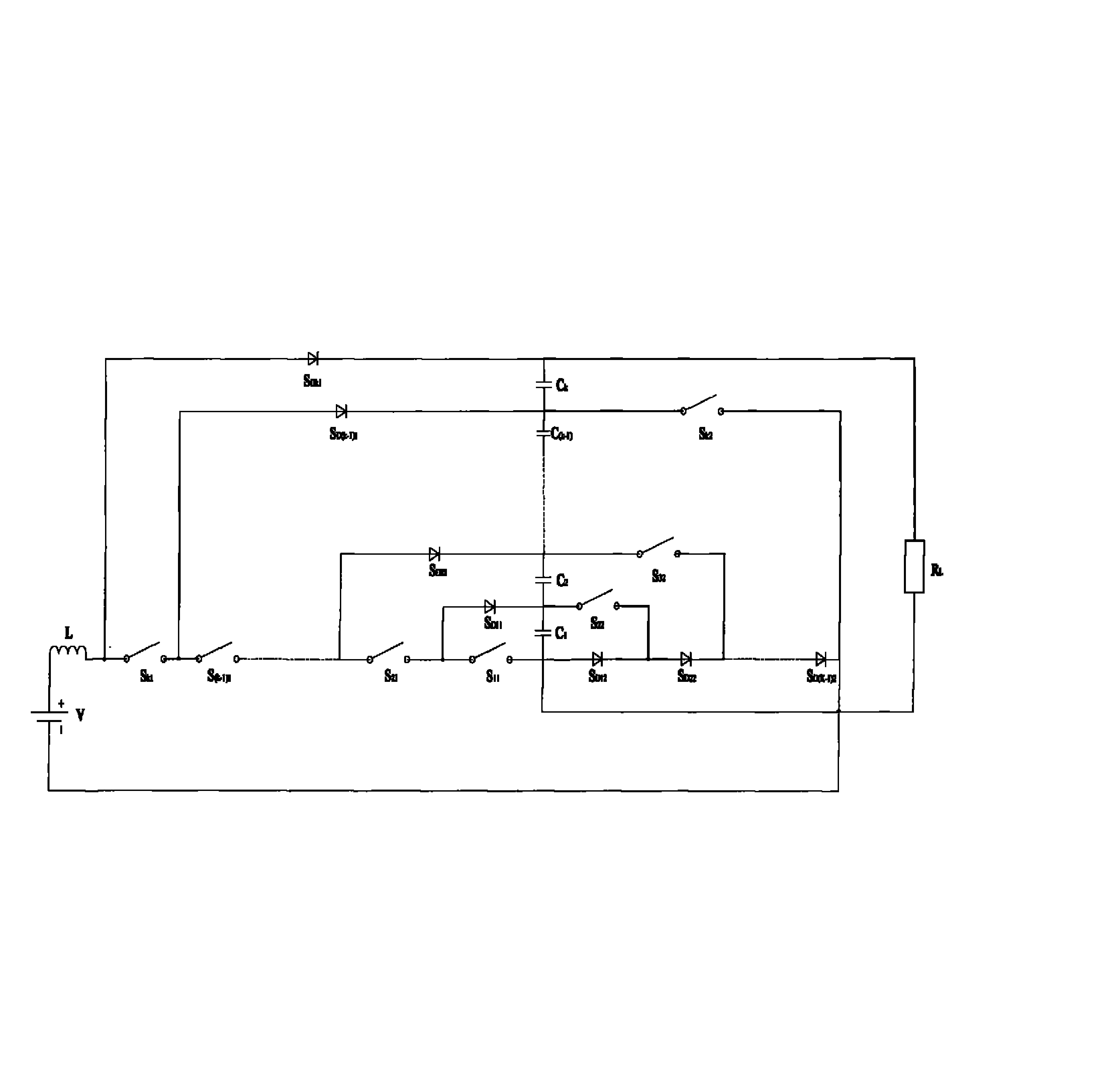 T型升压变换器的拓扑结构