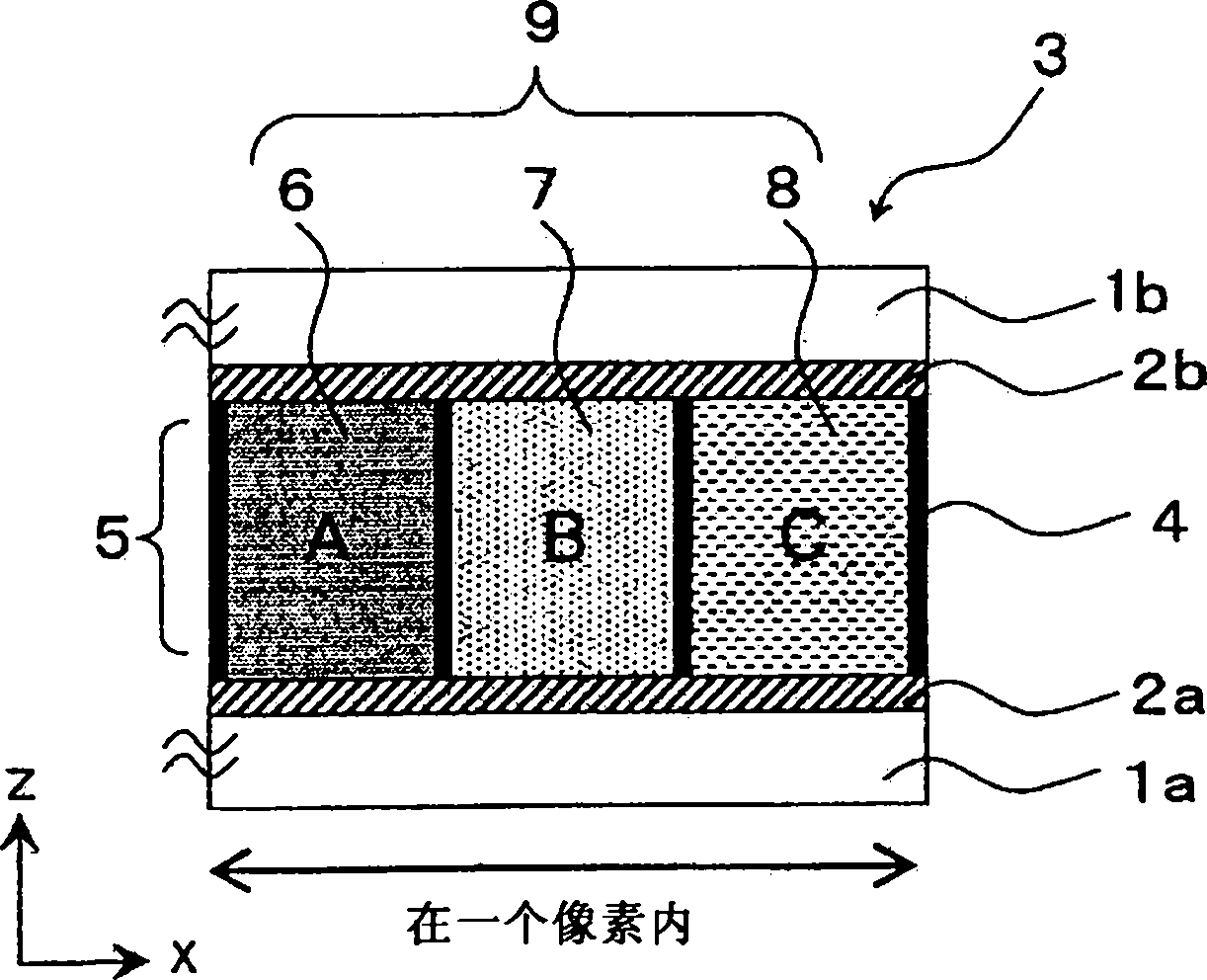 液晶显示元件、显示装置、以及用于驱动显示装置的方法