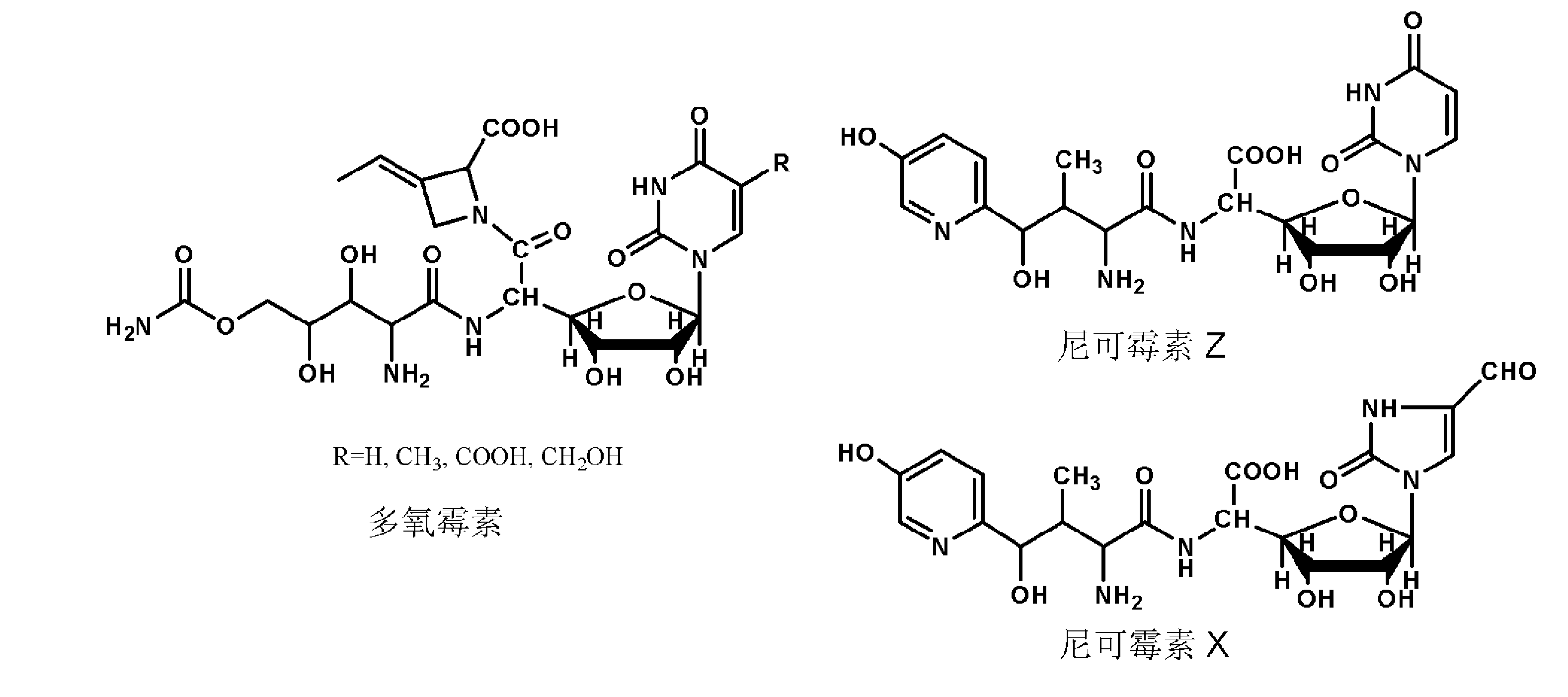 农用抗生素多氧霉素P及其生物合成方法与应用