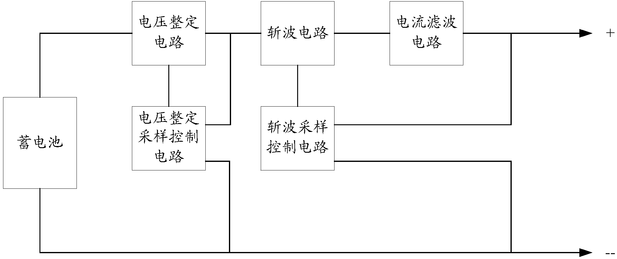 蓄电池电焊机输出控制电路