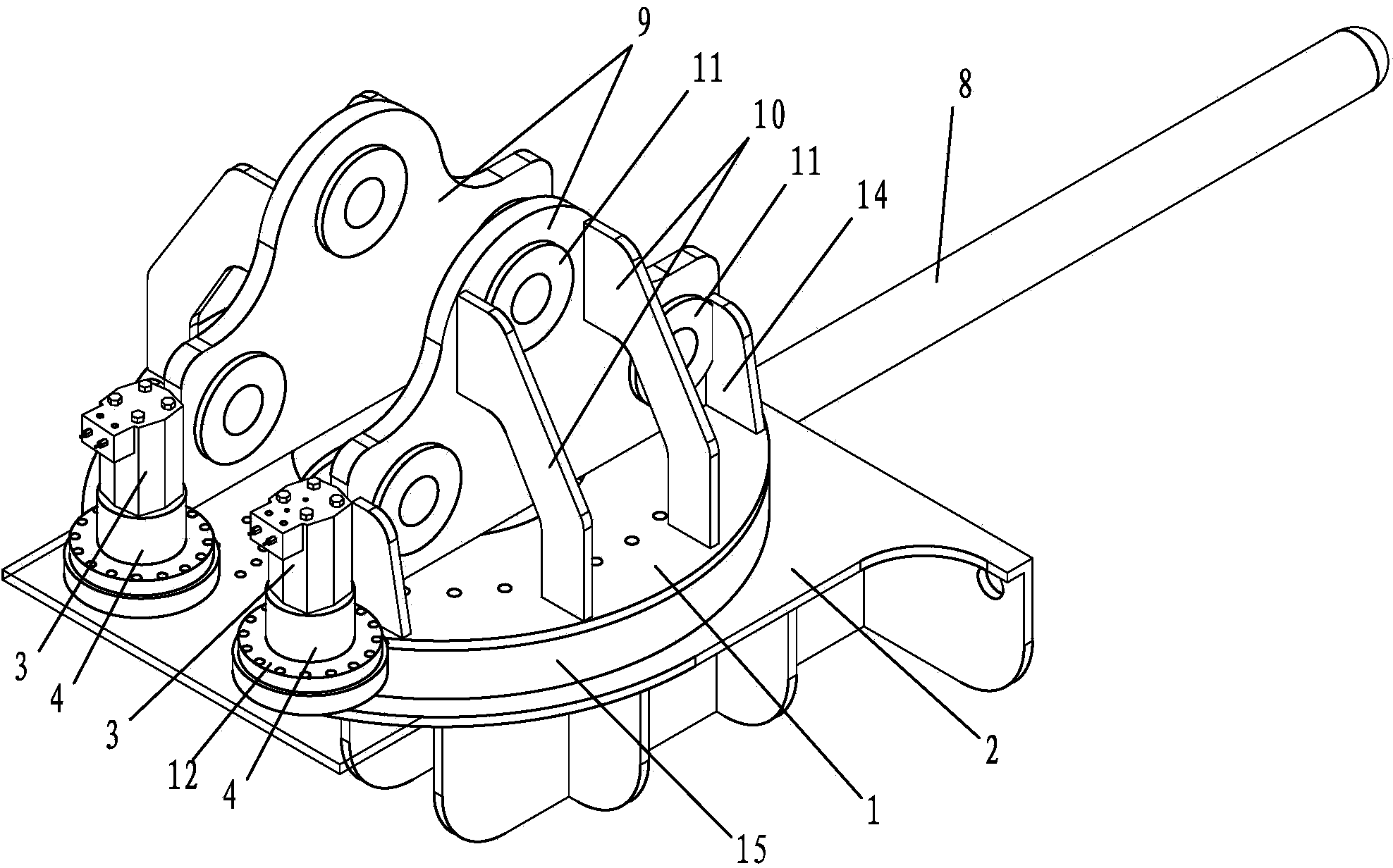 液压全功能挖掘机线材作业转台