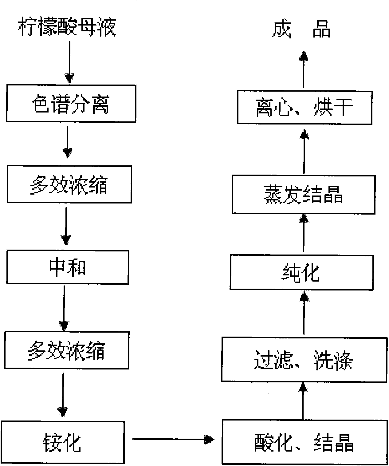 一种从柠檬酸母液中提取丁二酸的方法