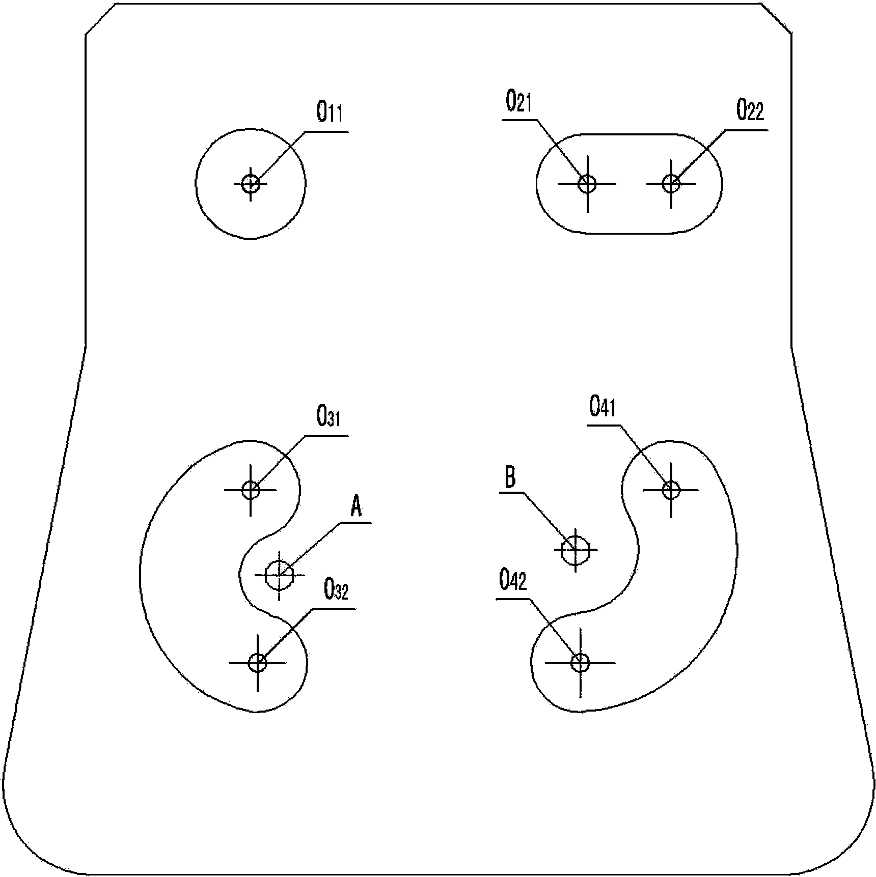 四轴拧紧机变距布置结构