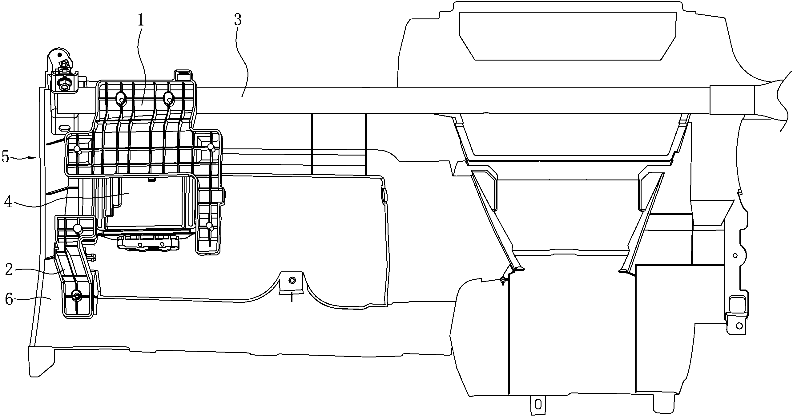 轿车ECU安装结构