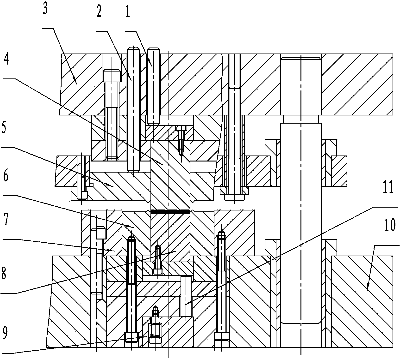 一种双向精冲模具及双向精冲零件加工方法