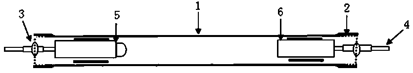 一种采用一道匹配封接工艺的脉冲氙灯