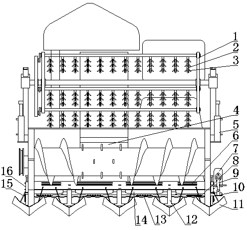 芸豆收割机割台装置(公开号：CN204031844U)