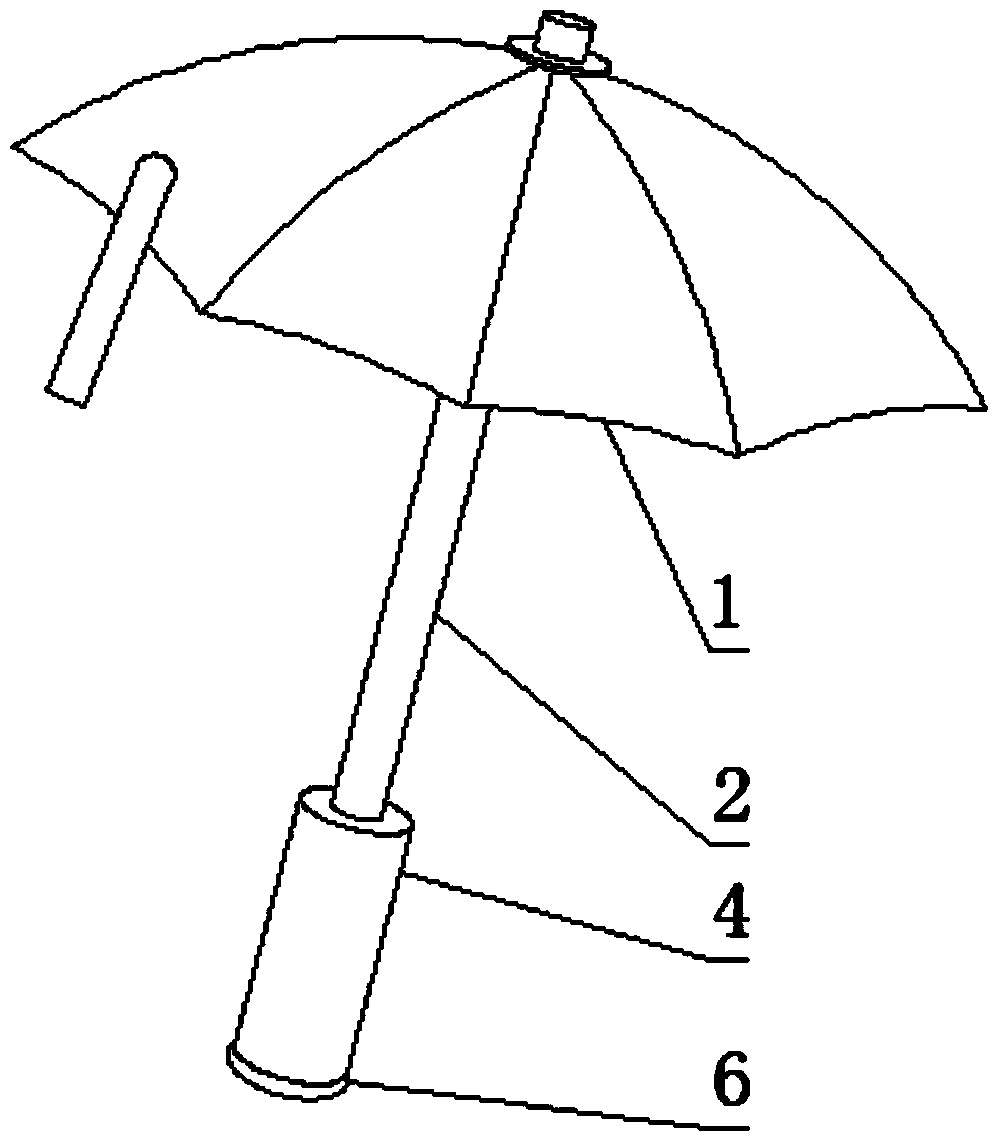 一种具有照明功能的新型雨伞