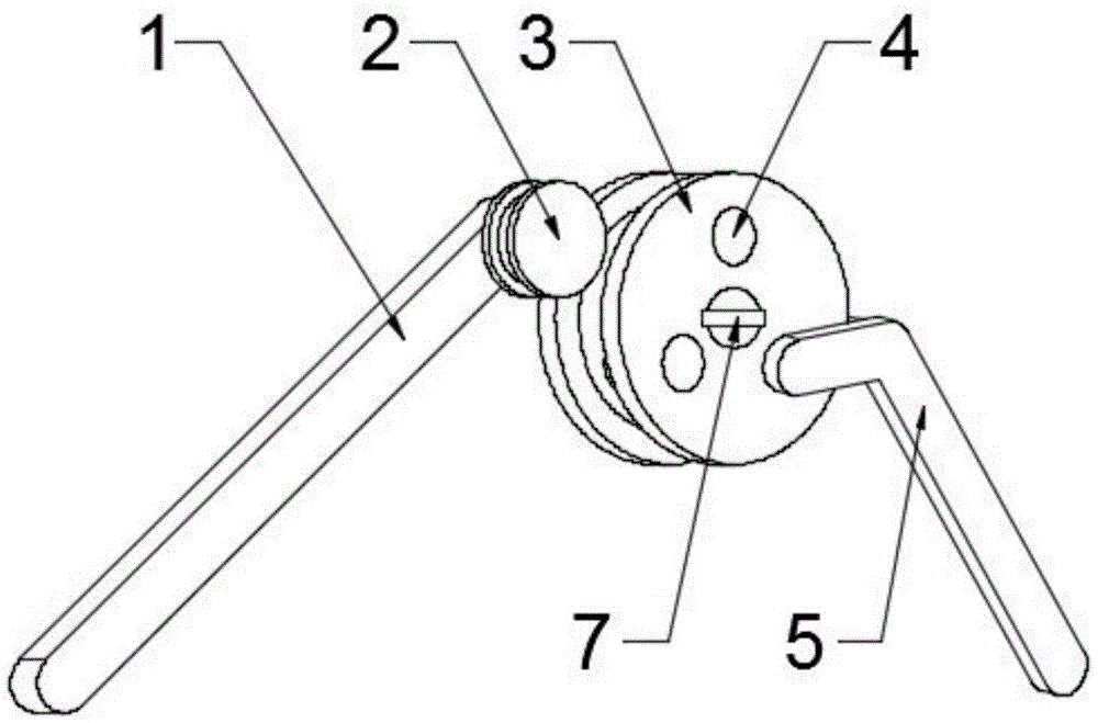 一种分体孔挂式折弯器